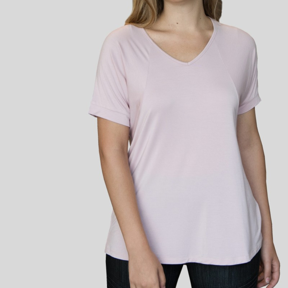 Love Top Heathered Rose
